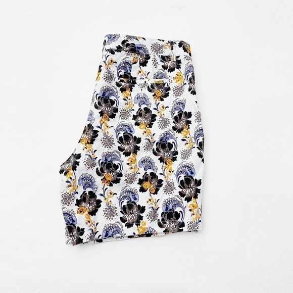 Club Monaco Baxter Fit Printed Shorts Embroidered SZ32 - Picture 4 of 6